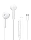 MAS CARNEY USB C Wired Headphones for iPhone 17e 16 15 Pro Max USBC Earbuds Ear Buds Wired Type C Headphones for iPhone 17 16e 16 Plus 16Pro 15 Pro Max 15Plus 17e Earbud Earphones with Mic for Samsung