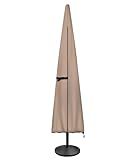 ULTCOVER Patio Parasol 600D Waterproof Outdoor Market Umbrella Cover - Fits Market Umbrella Up to 12 Feet