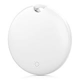 Luggage Tracker, Key Finder, Smart Bluetooth Tracker Pairs with Find My (iOS Only), Item Locator for Wallets, Keys,Louder Alert, Replaceable Battery (White)