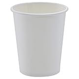 Amazon Basics Compostable Coffee Cups, 8 Ounces, Paper, 1000 Count (Pack of 1), White