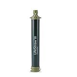 LifeStraw Personal Water Filter for Hiking, Camping, Travel, and Emergency Preparedness, Green, Stocking Stuffers, Christmas Gifts for Men and Women