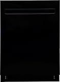 Kenmore 24" Built-In Stainless Steel Tub Dishwasher with EasyFlex 3rd Rack, SmartWash, UltraWash Plus, TurboDry, MoreSpace Plus Adjustable Rack, Energy Star Certified, Black