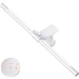 Quntis White Monitor Light Bar with Backlight, Desk Light with Remote