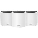 TP-Link Deco X15 Dual-Band AX1500 WiFi 6 Mesh Wi-Fi System | Replaces Routers and Extenders | Covers up to 5,600 sq.ft. | 2 Gigabit Ports per Unit, Supports Ethernet Backhaul, 3-Pack