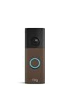 Ring Battery Doorbell (newest model) — Retinal 2K with wide-angle video, up to 6x Enhanced Zoom, Two-Way Talk, and Built-In Battery, Matte Mocha