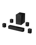 ULTIMEA Aura A60 Pro 7.1ch Sound Bar for Smart TV with Dolby Atmos, Sound Bar with Subwoofer for Home Theater, Surround Sound System for TV with 4 Surround Speakers & App Control, HDMI eARC