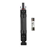 XYRIS Solar Panel Fuse Holder 30A IP67 Waterproof - with UL94-V0 Fireproof Housing & Surge Protection, Universal Fit for 2.5-6mm² Solar Cables (1 Pcs)
