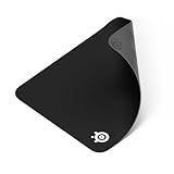 SteelSeries QcK Medium Gaming Mousepad — Black — Non-Slip Silicone Rubber Base — Peak Tracking and Stability — Optimized for Gaming Sensors — 320 mm x 270 mm — FPS, MOBAs, RTS, MMO