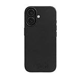 Eco by GranolaGear - Eco-Friendly Phone Case for iPhone 17 - Biodegradable, Compostable, Plastic-Free, Made from Plants - Black Stone