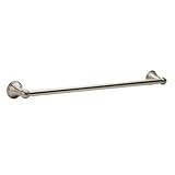 Moen Preston Brushed Nickel 24-Inch Single Wall Mounted Bathroom Towel Bar, DN8424BN