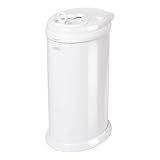 Ubbi Steel Diaper Pail, Odor Locking, No Special Bag Required, Award-Winning, Registry Must-Have, White