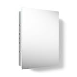 Kohler 55060-NA Embark Slim Medicine Cabinet Mirror, Adjustable Shelves, Bathroom Organizers and Storage, 16 in. W x 20 in. H
