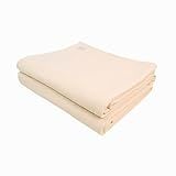 Yogikuti Iyengar Cotton Yoga Blanket Set of Two – Thick Handwoven Yoga Blankets for Restorative Yoga, Meditation & Pranayama – Premium Cotton Yoga Blanket for Support & Comfort in Pranayama