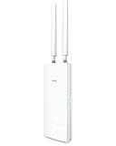 Cudy Unlocked Outdoor 4G LTE Cat 4 Modem Router with SIM Card Slot, AC1200 WiFi, EC25, IP65, Detachable Antennas, Passive PoE Adapter Included, Pole or Wall mounting, DDNS, VPN, LT500 Outdoor