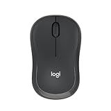 Logitech M240 Silent Bluetooth Mouse, Wireless, Compact, Portable, Smooth Tracking, 18-Month Battery, for Windows, macOS, ChromeOS, Compatible with PC, Mac, Laptop, Tablets - Graphite