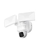 eufy Security Floodlight Camera E30, Security Camera Outdoor, 360° Pan and Tilt, AI Detection and Tracking, 2K Video, 2.4GHz Wi-Fi, 2,000 Lumens, Custom Voice and Light Alerts, 24/7 Recording