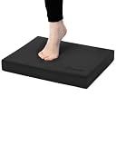 StrongTek Professional Foam Exercise Balance Pad - 15.8" x 13" x 2", High-Density TPE Foam Knee Pad, Non-Slip & Water-Resistant, for Balance Training, Physical Therapy, Yoga, and More (Black)