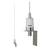 Tram 1604 39" Marine Antenna - Covers AIS & All VHF Marine Bands, Premium Base Loading Coil, 2.5-dBd Gain, 15-Ft. RG-58A/U Coaxial Cable, Stainless Steel Whip & Mounting Bracket