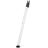 Sliding Glass Door Security Bar, Patio Door Barricade Security Bar, Apartment BarSliding Door Security Bar, Door Jammer, White, 1 Pack