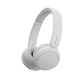 Sony WH-CH520 Wireless Headphones Bluetooth On-Ear Headset with Microphone and up to 50 Hours Battery Life with Quick Charging, White