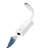 TP-Link USB to Ethernet Adapter, Foldable USB 3.0 to 10/100/1000 Gigabit Ethernet LAN Network Adapter, Support Windows 11/10/8.1/8/7/Vista/XP for Desktop Laptop Apple MacBook Linux (UE300)