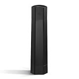 HexClad HexMill Pepper Grinder, Professional Grade Heavy Duty, Refillable, Aluminum Matte Black, Adjustable Ten Coarse Grind Settings