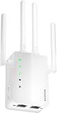 2026 WiFi Extender Signal Booster for Home, Internet Extender WiFi Booster, Covers up to 15,000 sq.ft, WiFi Repeater with Ethernet Port & EasyMesh, Compatible with All Routers & Smart Home Devices