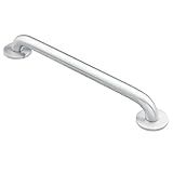 Moen Home Care Bathroom Safety 24 Inch Stainless Steel Handicap Grab Bar for Bathtub and Shower, Heavy Duty Handle, Elderly Assistance Product with Concealed Screws, 8724