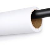 LWAIZSM White Seamless Paper Backdrop, White Photo Backdrop 107" x32.8'
