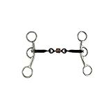 Showman Stainless Steel Junior Cow Horse Bit w/ 5" 3-Piece Sweet Iron Snaffle Mouth
