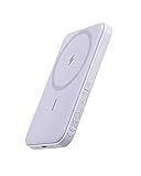 Anker 621 Magnetic Portable Charger (MagGo), 5,000mAh Wireless Power Bank with USB-C Cable, Magsafe-Compatible Battery Pack for iPhone 16/15/14/13/12 Series