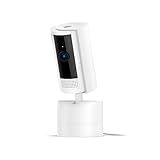 Ring Pan-Tilt Indoor Cam (newest model), See all around your home or business with 360° pan coverage, HD video, plus Two-Way Talk, White