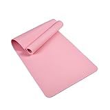 Furrnook Non-Slip TPE Yoga Mat for Women & Men, 72"x24" Extra-Long Pilates Mats for Hot Yoga, HIIT, Floor Workouts, Lightweight Eco-Friendly Fitness Mat with Dual Grip (Light Pink)