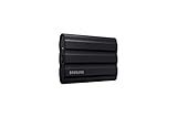 Samsung T7 Shield 1TB, up to 1050MB/s, USB 3.2 Gen2, Rugged, IP65 Rated, for Photographers, Content Creators and Gaming, Portable External Solid State Drive (MU-PE1T0S/AM, 2022), Black