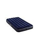 Intex 64757E Dura-Beam Standard Downy Air Mattress: Fiber-Tech - Twin Size - 10in Bed Height - 300lb Weight Capacity - Pump Sold Separately