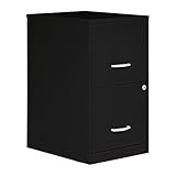NuSparc 2 Drawer Locking Filing Cabinet | Pre-Assembled Steel Construction | Space-Saving Design is Perfect for Home and Small Office | Letter-Size | Assembled in North America