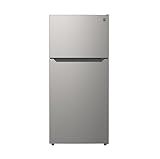 Kenmore 4661345 30" W Top Freezer Refrigerator with Adjustable Glass Shelving, Humidity Control Crispers, Quiet and Energy Efficient Inverter Compressor, Fingerprint Resistant Metallic Steel