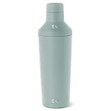 Simple Modern Cocktail Shaker Set with Jigger Lid | Stainless Steel Boston Shaker Insulated Martini Mixer for Mocktails | Gifts for Men Women Him Her | Classic Collection | 20oz | Sea Glass Sage