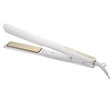 Kristin Ess 3-in-One Professional Titanium Hair Straightener Curler 2 in 1 + Beach Waver Combo for Women with Curly, Frizzy + Thick Hair - 1 1/4 Inch Dual Voltage Flat Iron + Travel Cap - 440 Degree