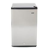 Whynter CUF-210SS Mini, Foot Energy Star Rated Small Upright Freezer with Lock, 2.1 Cubic Feet, Stainless Steel