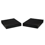 Fluance High Density Acoustic Foam Isolation Pads for Bookshelf Speakers and Studio Monitors, 10" x 7.5", Improved Sound, Vibration Damping, Multiple Listening Angles - Pair (SP05)