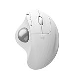 Logitech Ergo M575S Wireless Trackball Mouse- Off-White Silver Ball