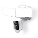 Feit Electric SEC5000/CAM/WIFI Outdoor LED Smart Security Camera with Motion Sensor, 2-Way Audio, 5000 Lumens Floodlight, Works with Alexa and Google Asst, Alarm, Hardwired, Updated Version of SEC3000