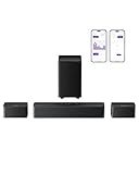 ULTIMEA 5.1 Sound Bar, 410W Dolby Atmos Surround Sound System for TV, 3D Sound Bars for Smart TV w/Subwoofer, Adjustable Surround & Bass, Home Audio w/APP Control, Poseidon D60(New 2025 Version)