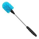 Long Bottle Brush, 15.35 in Bendable Cleaner Brushes for Cleaning Neck Beer Bottles, Wine, Baby Bottles, Water Bottles, Tumblers, Flask, Bird Feeder, Vase, Pipes and Brewing Supplies Blue/1Pack