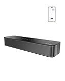 ULTIMEA 2.1ch Surround Sound Bar for TV, Built-in Subwoofer, Peak Power 132W, App Control, 16 Inches Bluetooth 5.4 TV Speakers Soundbar, All-in-one PC Soundbar, Opt/AUX/Wall Mount, Poseidon M20 Pro