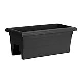 Root & Vessel Countryside Rail Planter, Black, 24"