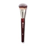 BK BEAUTY BRUSHES - 101 CONTOURED FOUNDATION BRUSH - Contoured Foundation Brush - Foundation Makeup Brushes - Face Brush For Liquid Or Cream Foundations