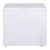 Koolatron Deep Freezer - Chest Freezer, 1 Wire Basket, Garage Ready, Meat Storage, Front Drain, Congelador For Home, Apartment, Basement, Dorm, Cottage, Manual Defrost, Stand Up, 7.0 Cubic Feet, White