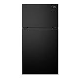 Kenmore 33 in. 20.4 cu. ft Capacity Refrigerator/Freezer with Full-Width Adjustable Glass Shelving, Humidity Control Crispers, Ice Maker, ENERGY STAR Certified, Black